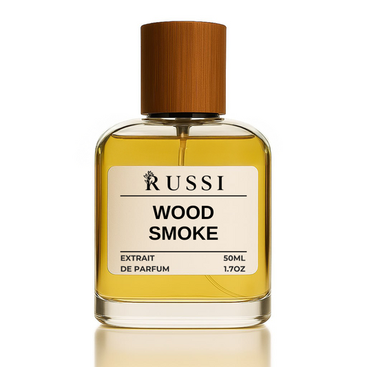 WOOD SMOKE Extrait de Parfum – įkvėpti By the Fireplace – Parfumada kvepalų buteliuko nuotrauka